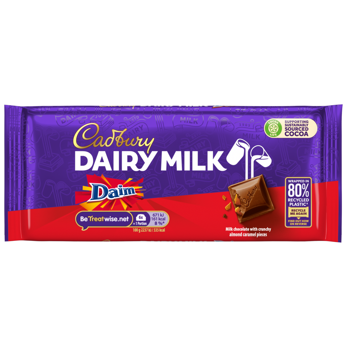 Cadbury Dairy Milk Daim Chocolate 120g