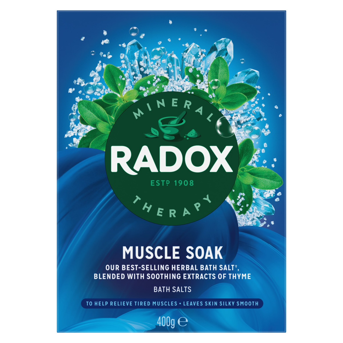 Radox Mineral Therapy Bath Salts Muscle Soak 400 g