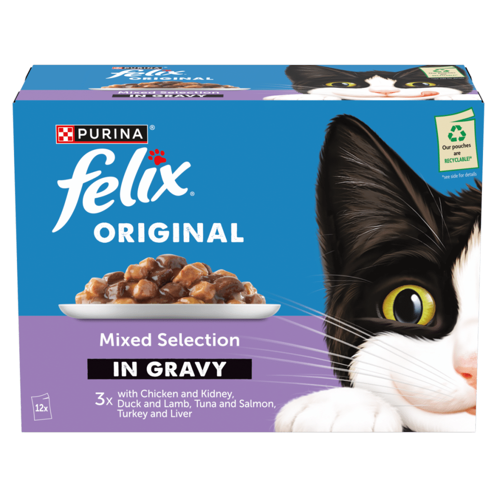 FELIX Original Mixed Selection in Gravy Wet Cat Food 12x85g