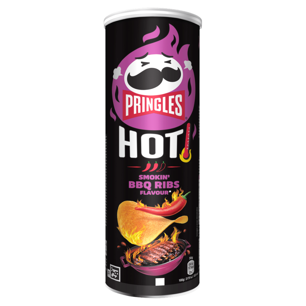 Pringles Hot Smokin BBQ Ribs Flavour 160g