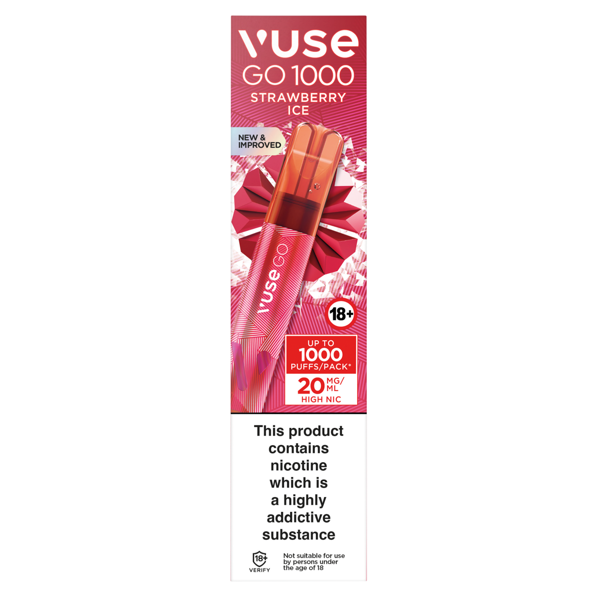 Vuse Go 1000 Strawberry Ice 20mg/ml