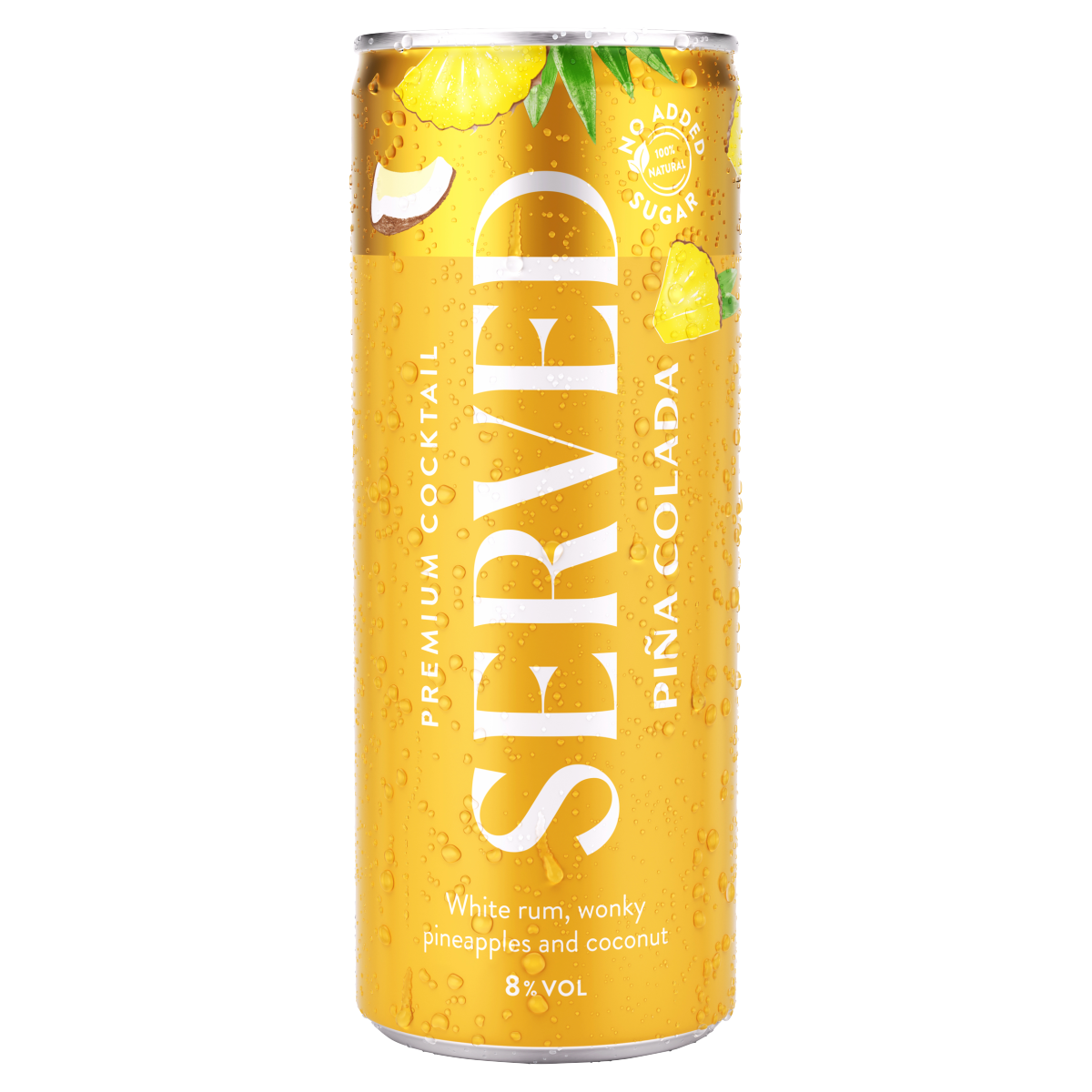 Served Piña Colada Premium Cocktail 250ml