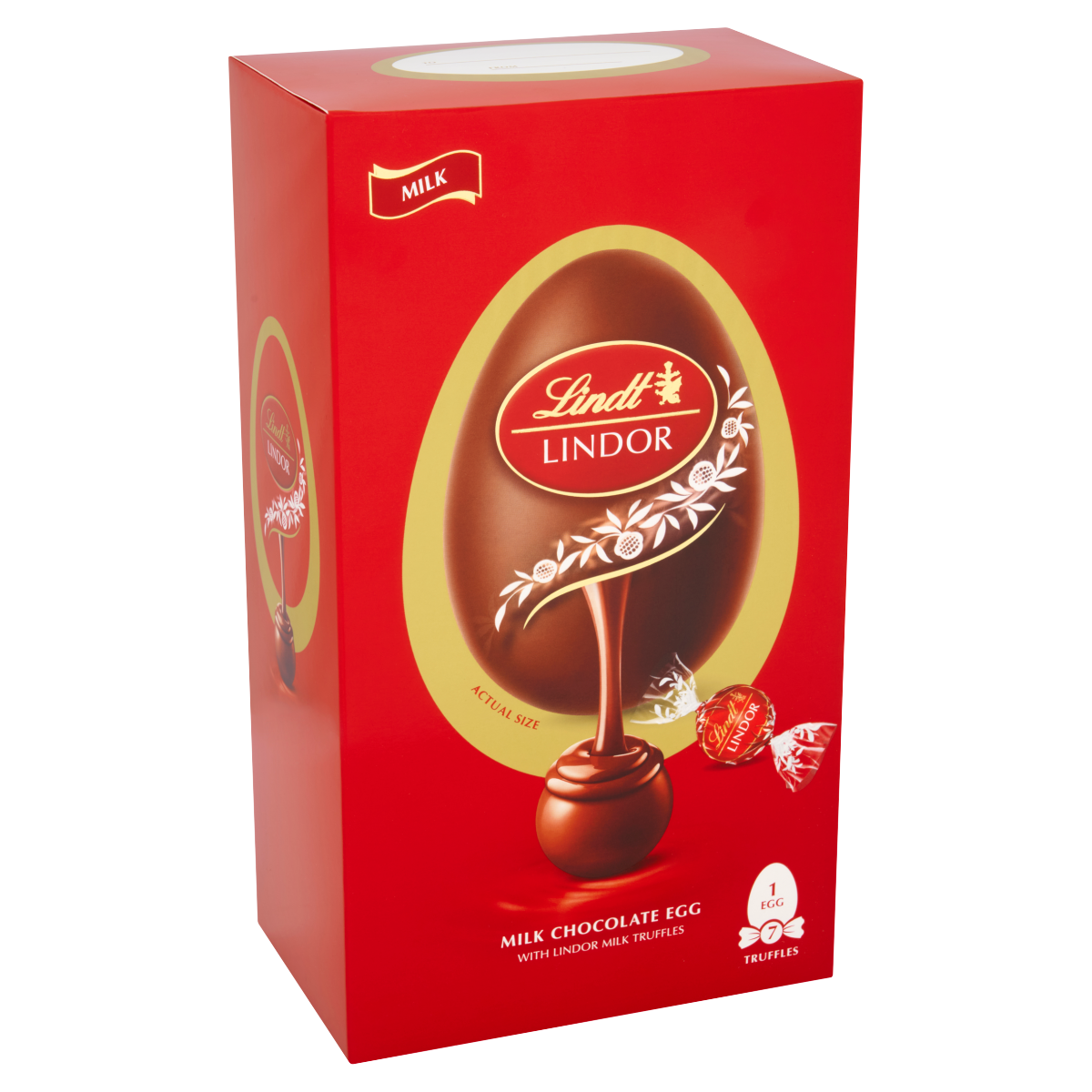 Lindt LINDOR MILK CHOCOLATE EGG WITH LINDOR MILK TRUFFLES 183g