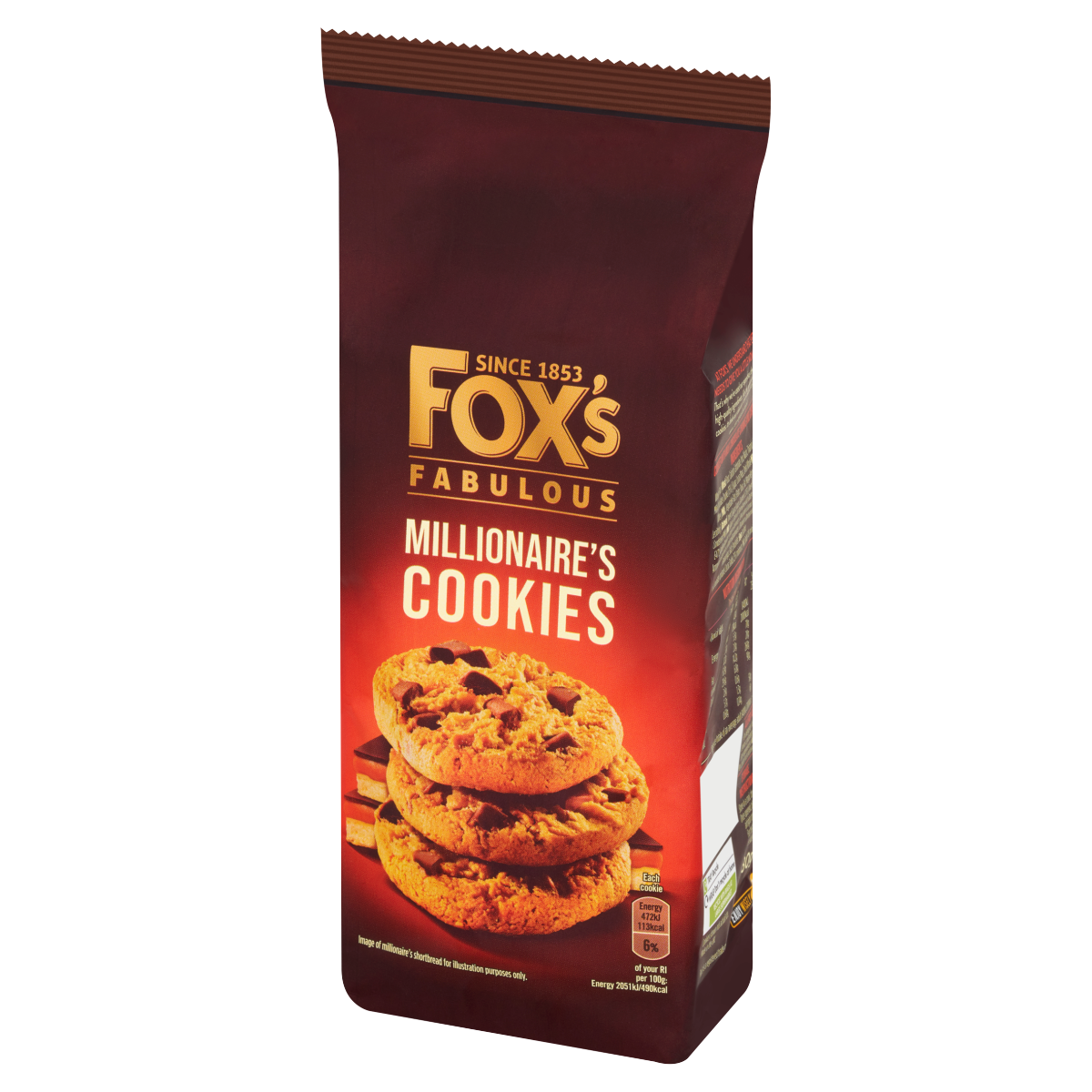 Fox’s Fabulous Millionaire’s Cookies 180g