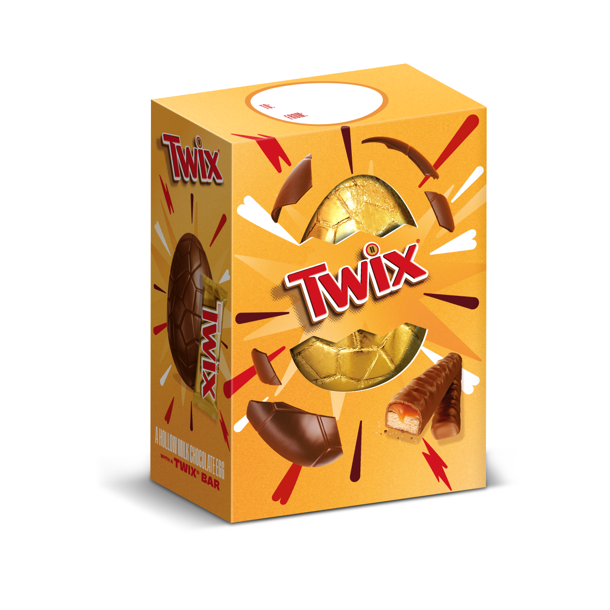 Twix Chocolate & Caramel Biscuits Large Easter Egg 170g