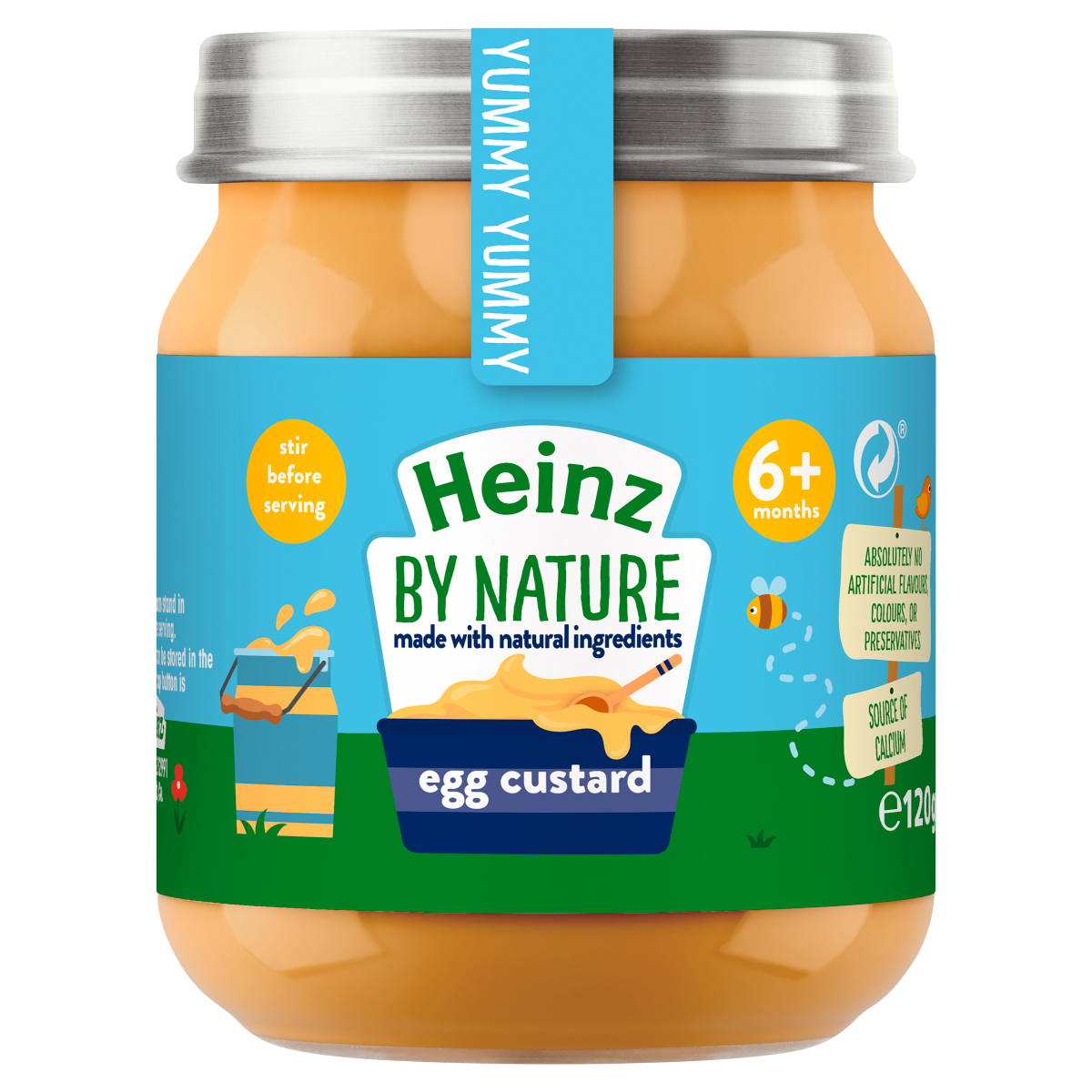 Heinz By Nature Egg Custard 6+ Months 120g