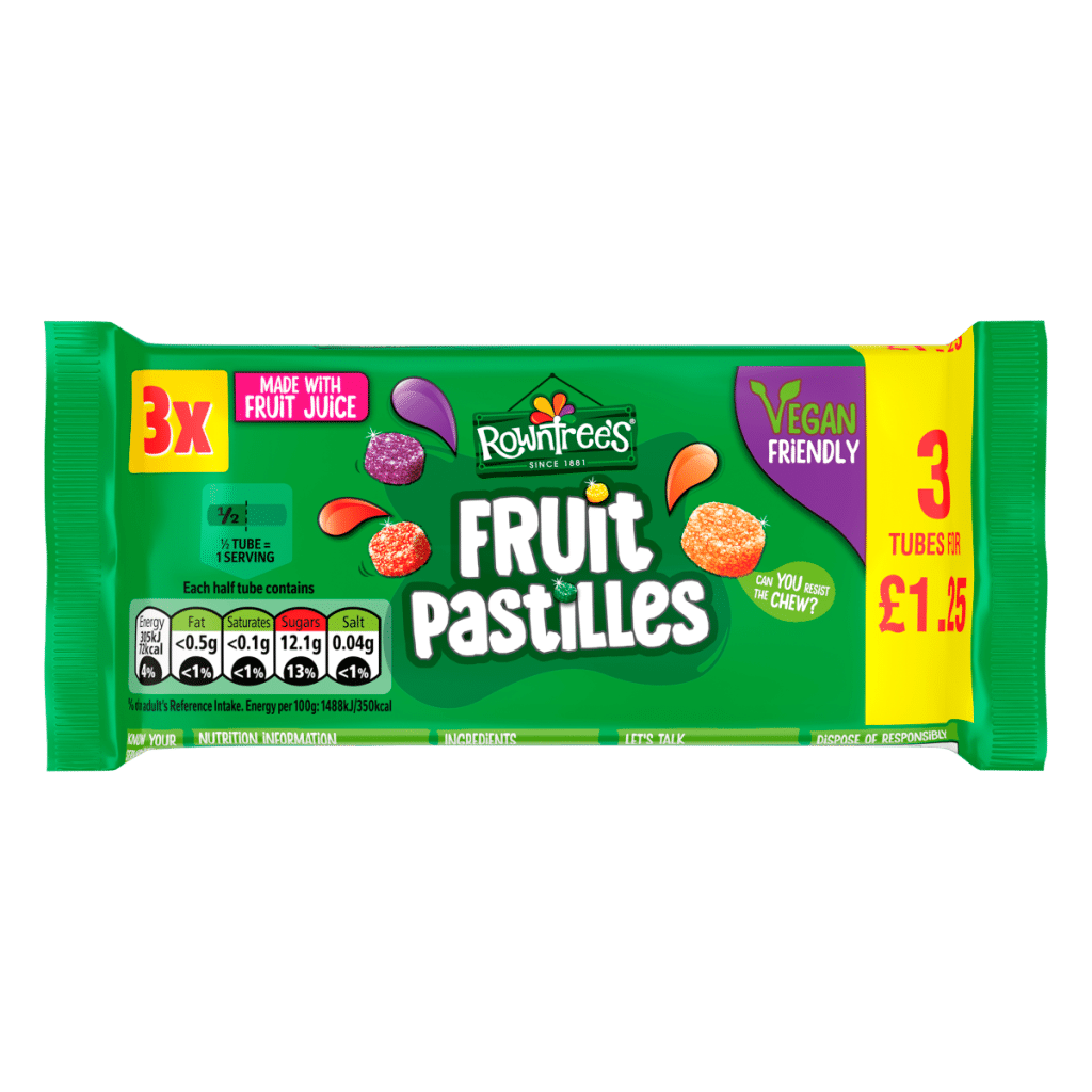 Rowntree’s Fruit Pastilles 3 x 41g (123g)