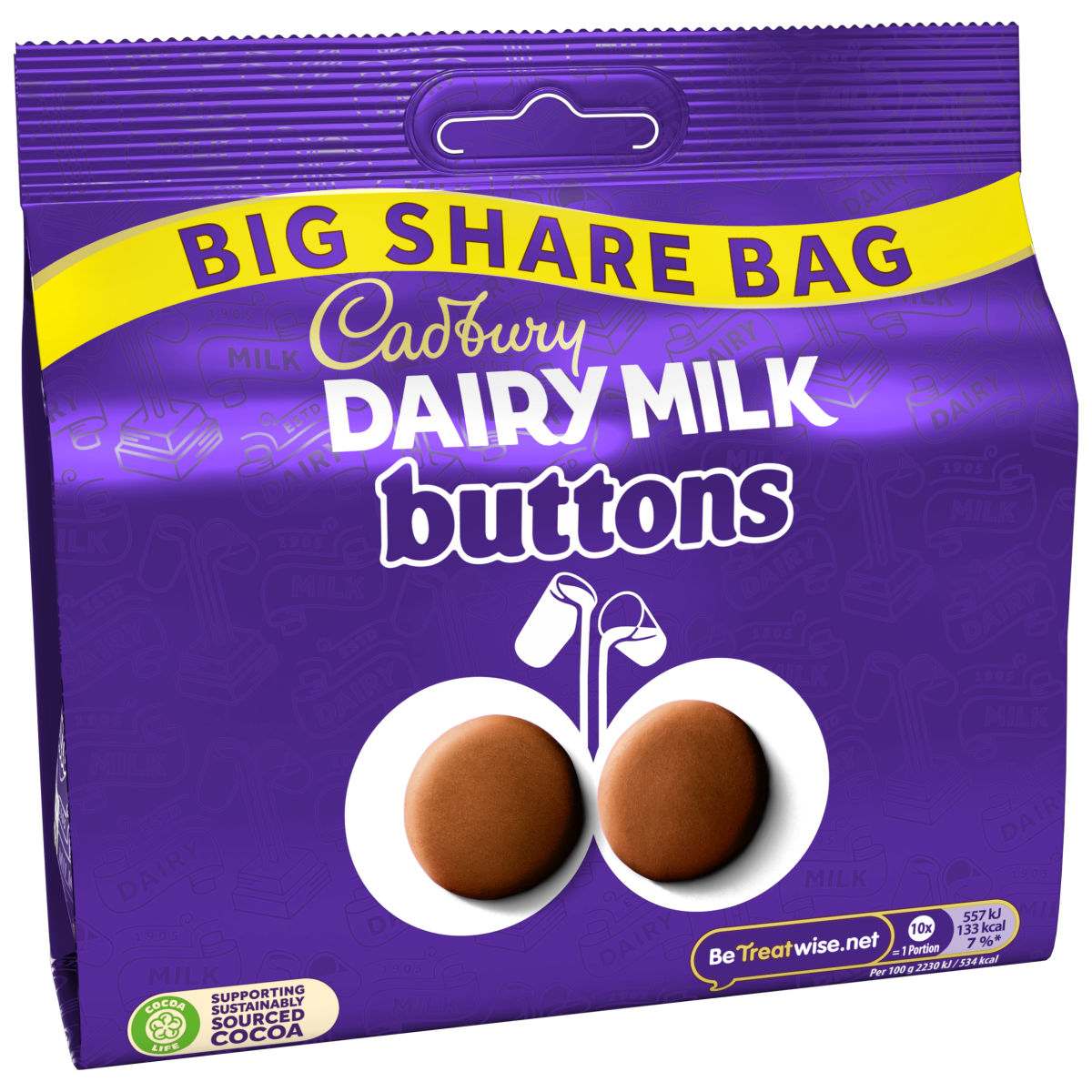 Cadbury Dairy Milk Buttons Chocolate 184.8g