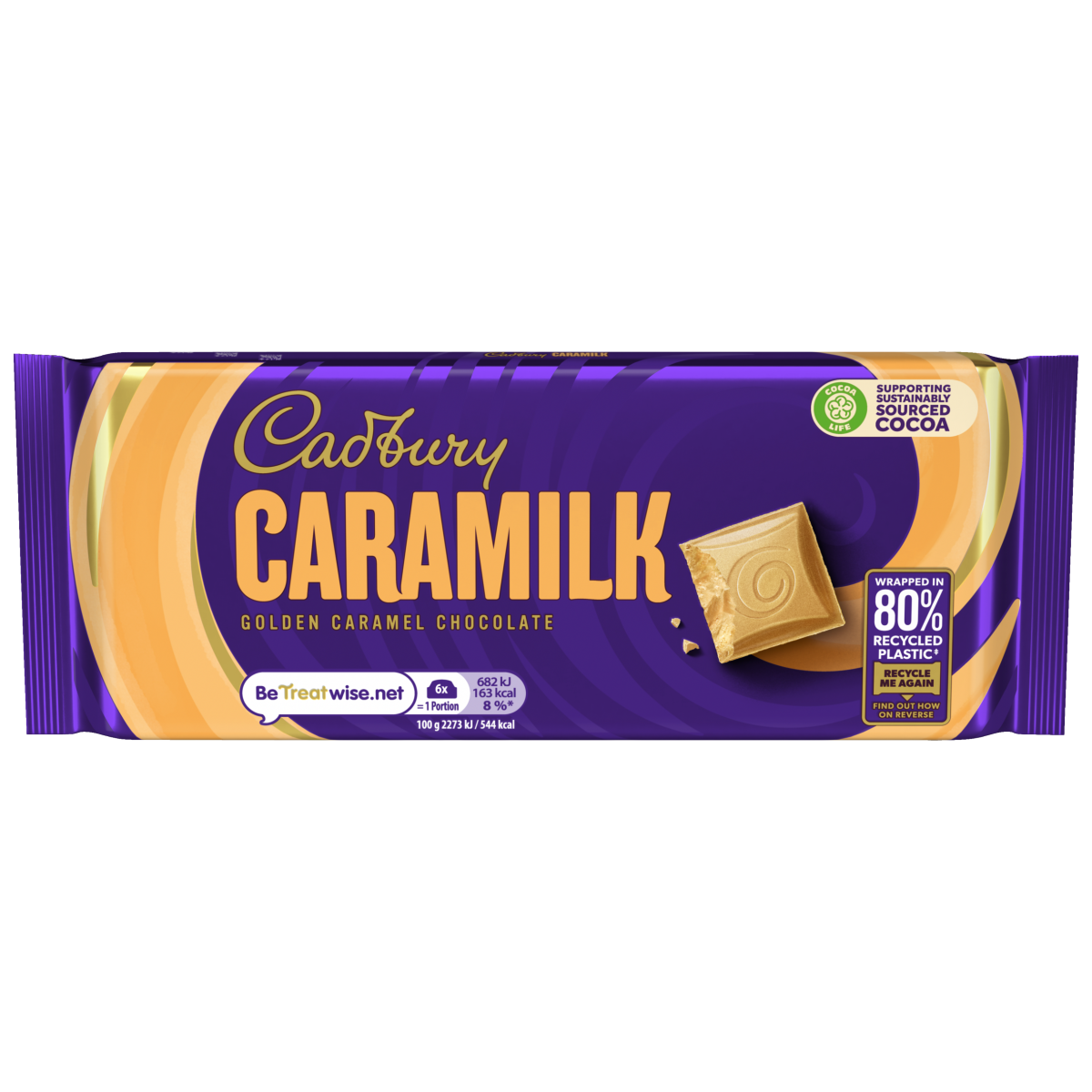 Cadbury Caramilk Golden Caramel Chocolate Bar 90g