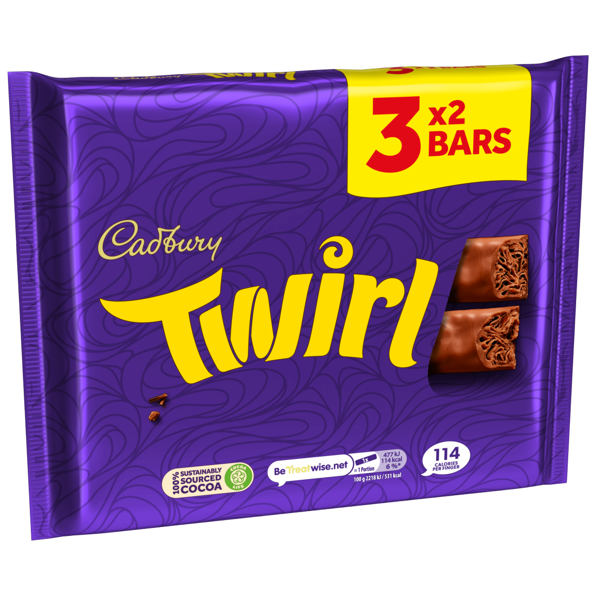 Cadbury Twirl Milk Chocolate 3 Pack Multipack 129 g