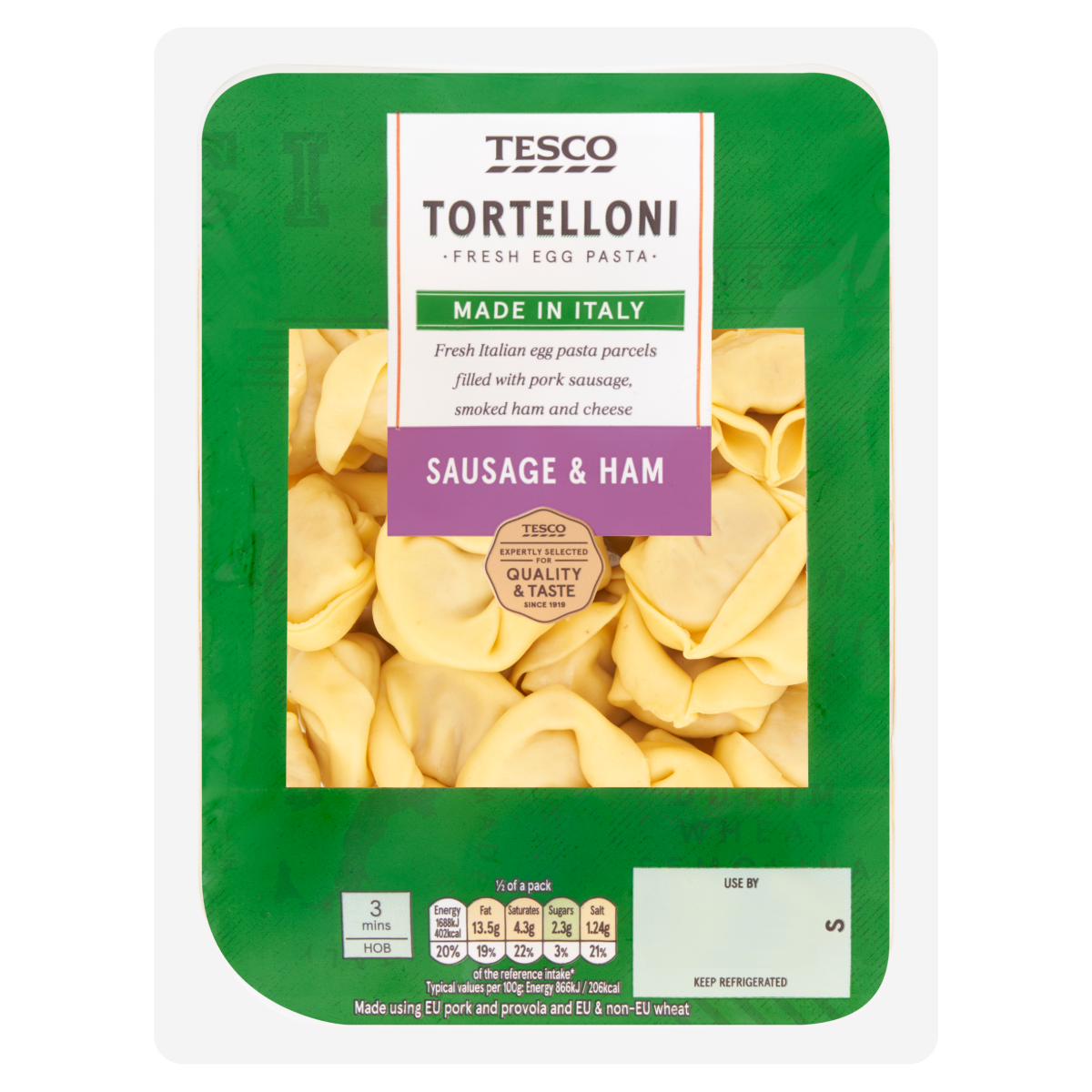 Tesco Italian Sausage & Ham Tortelloni 300g