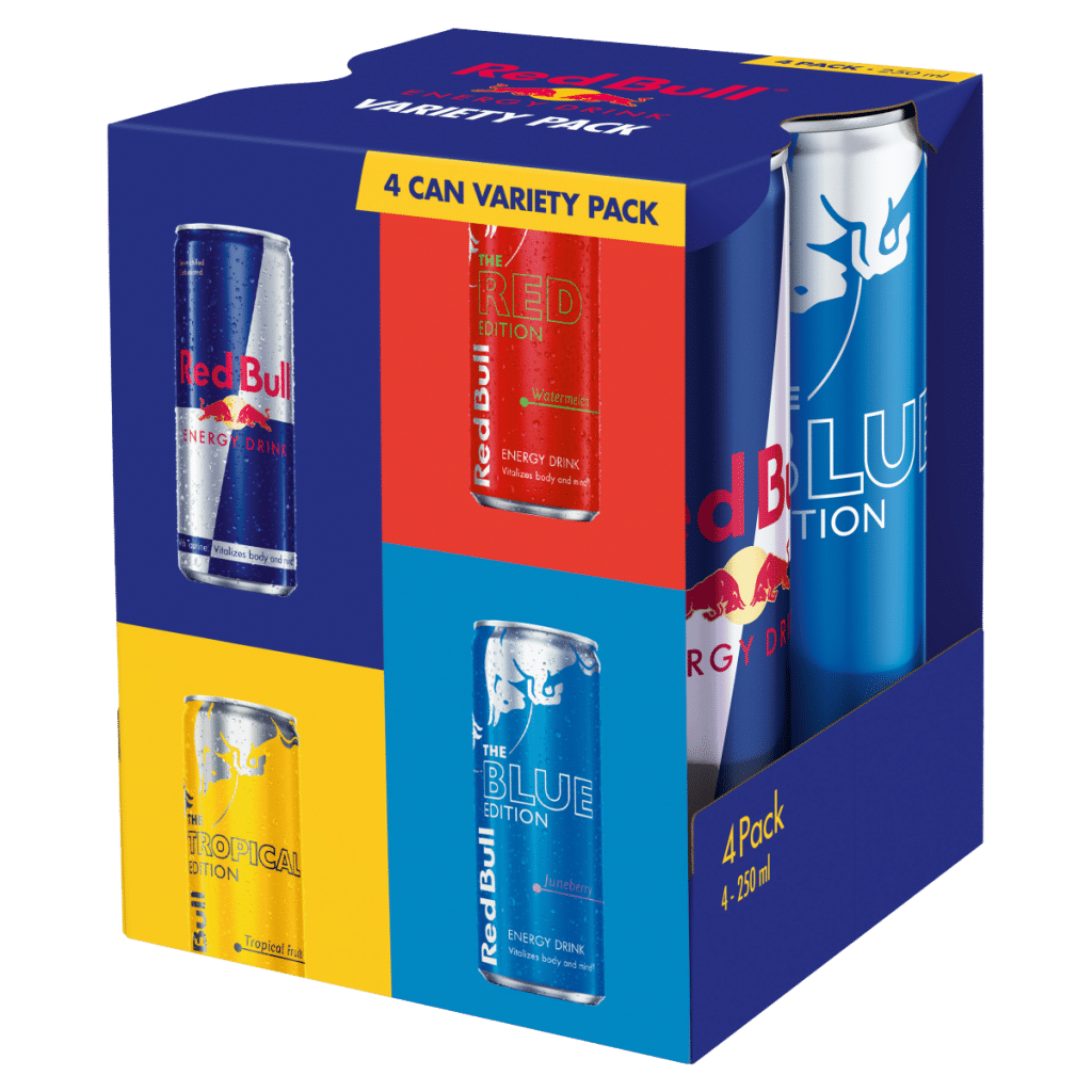 Red Bull Energy Drink Editions Variety Pack 250ml x 4