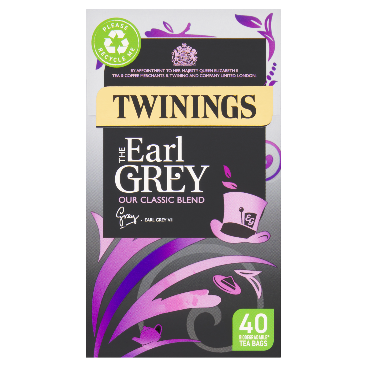 Twinings The Earl Grey 40 Tea Bags 100g