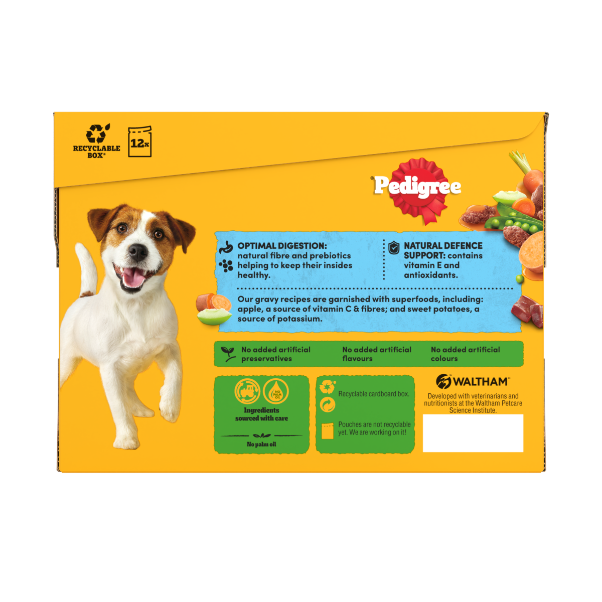PEDIGREE® Adult Wet Dog Food Mixed Selection in Gravy 12 x 100g Pouch