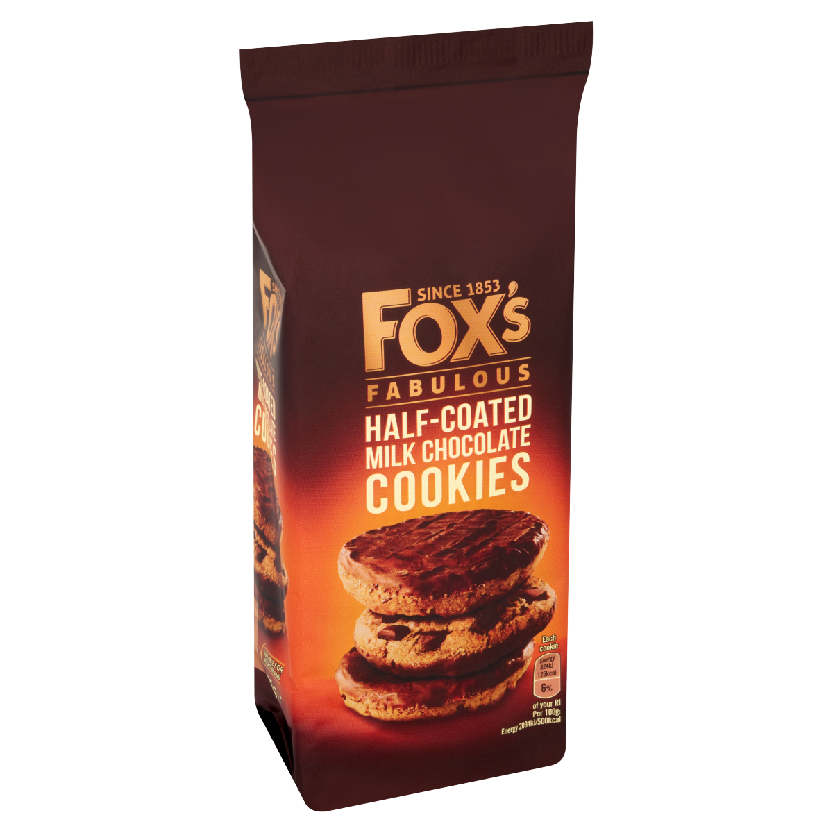 Fox’s Fabulous Half-Coated Milk Chocolate Cookies 175g