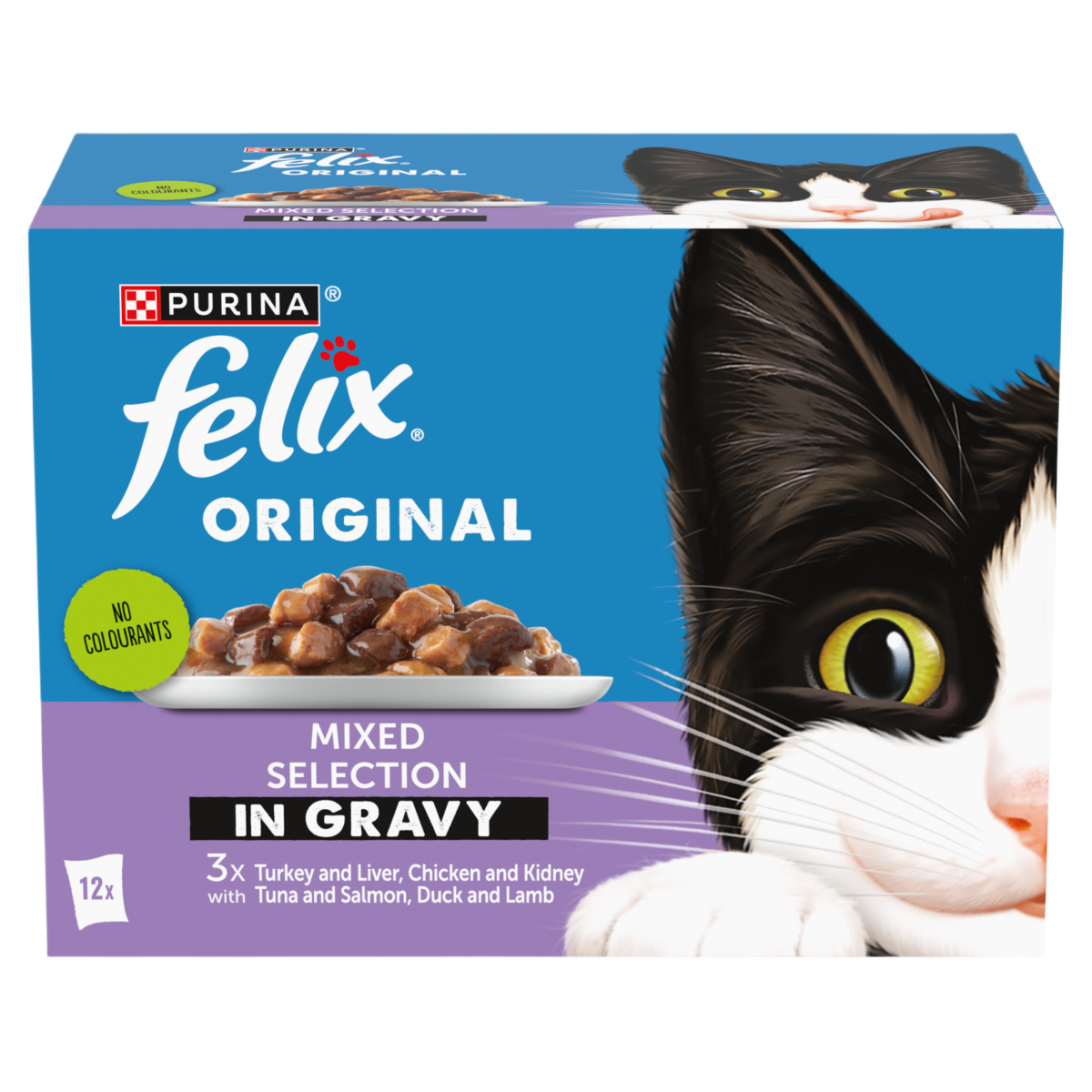 FELIX Original Mixed Selection in Gravy Wet Cat Food 12x85g