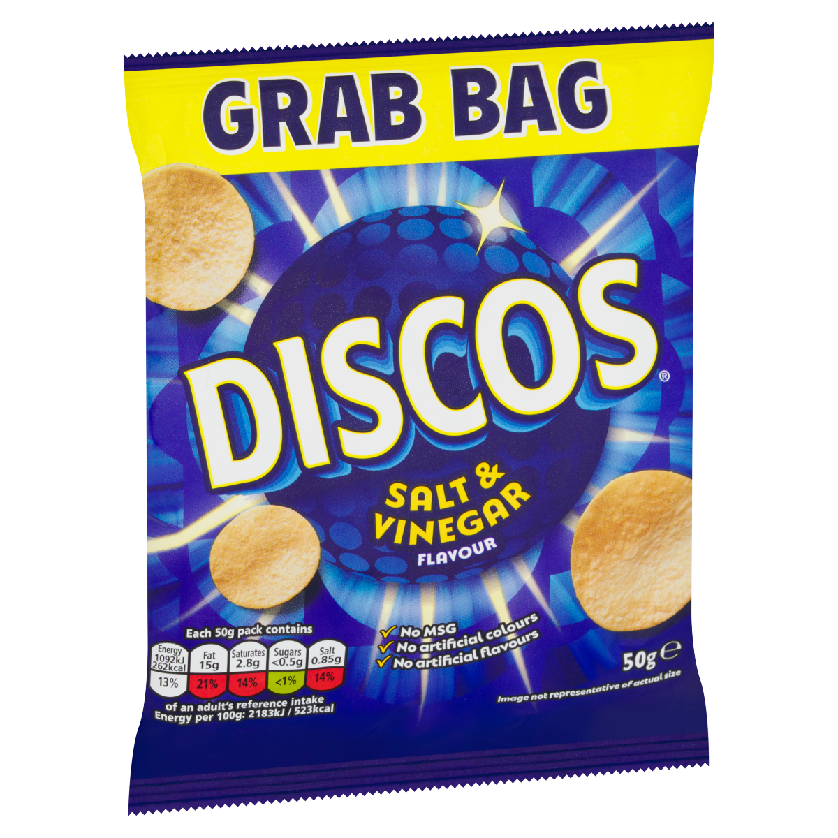 Discos Salt & Vinegar Flavour 50g