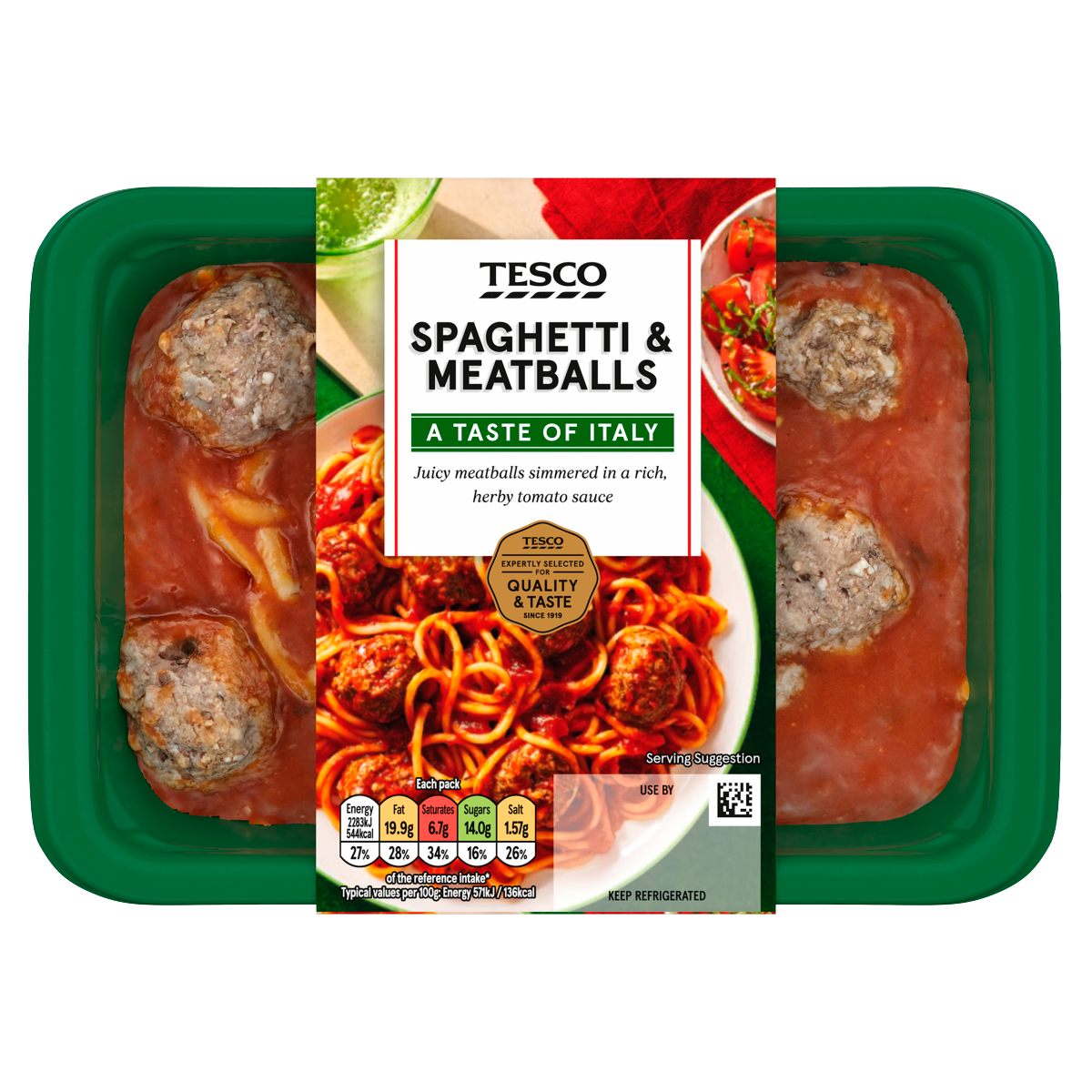 Tesco Spaghetti & Meatballs 400g