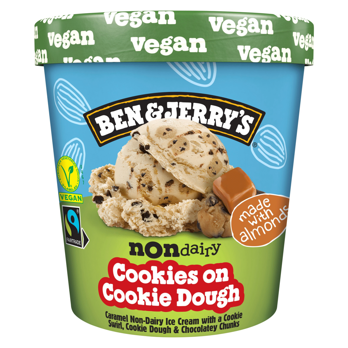Ben & Jerry’s Non-Dairy Ice Cream Cookies on Cookie Dough 465 ml
