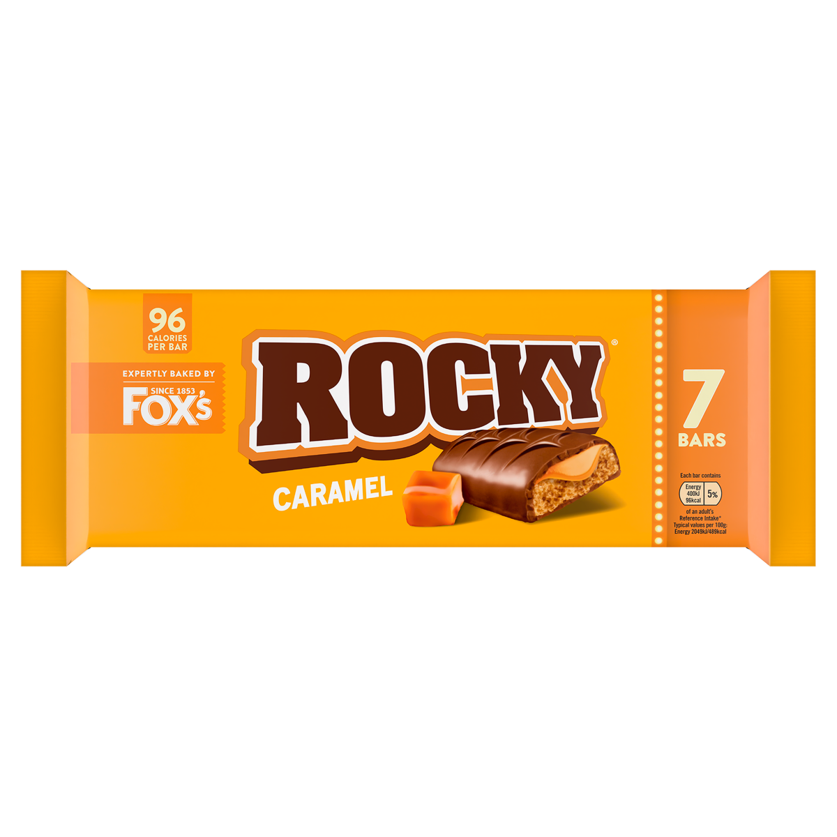 Fox’s Rocky Caramel Bars 7 x 19.5g (136.5g)