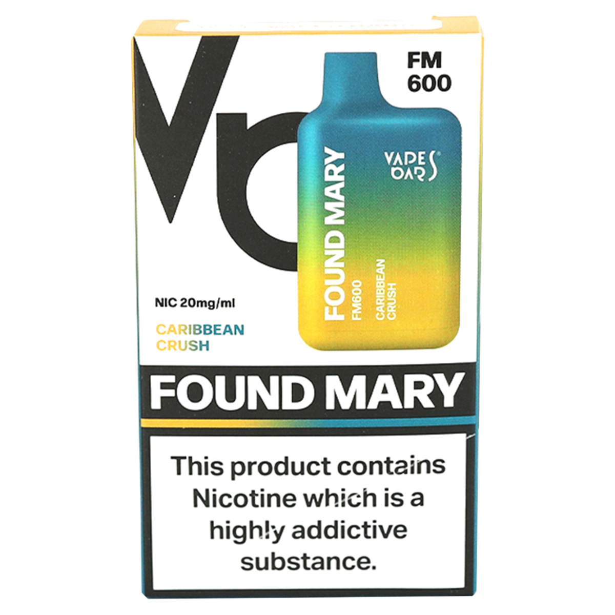Vapes Bars Found Mary FM600 Caribbean Crush