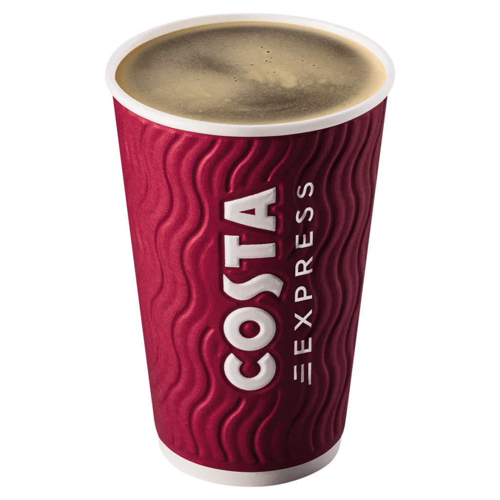 Costa Coffee Large Black Americano + Syrup 453ml