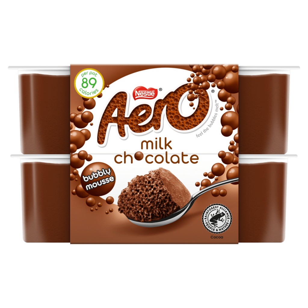 Aero Milk Chocolate Bubbly Mousse 4 x 59g (236g)