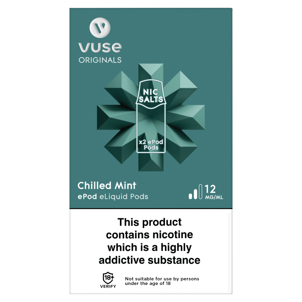 Vuse Originals Chilled Mint ePod eLiquid Pods 12mg/ml