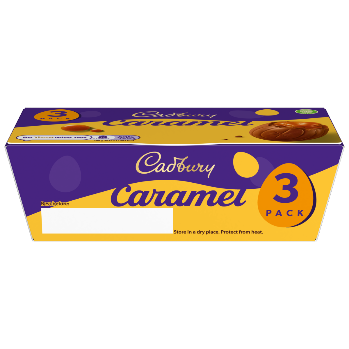 Cadbury Caramel Eggs 3 Pack Multipack 120g (3 x 40g)