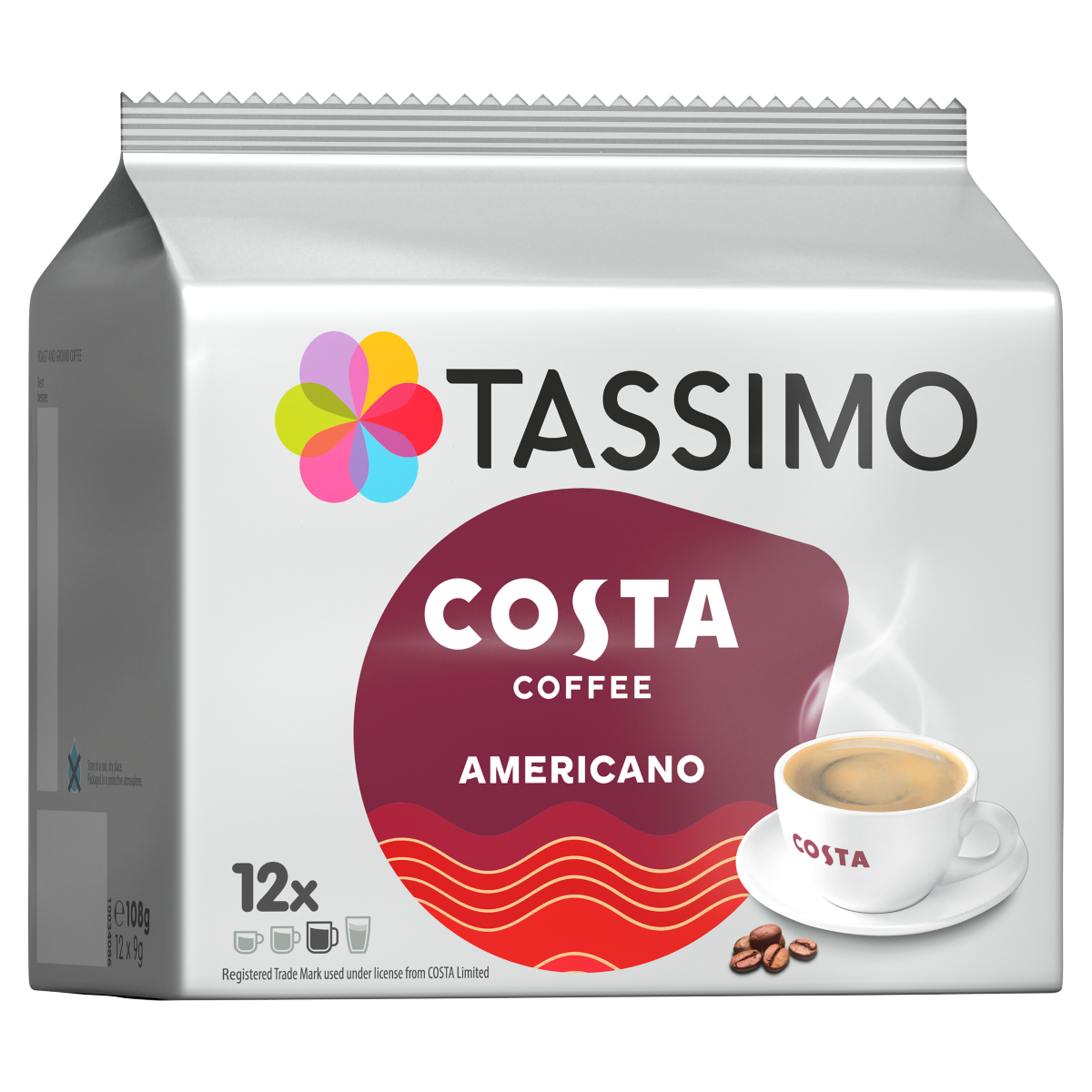 Tassimo Costa Americano 12 x 19g (108g)