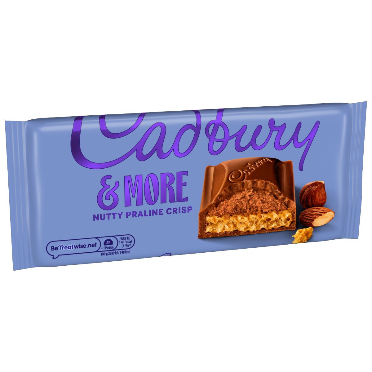Cadbury &More Nutty Praline Crisp Chocolate Bar 180 g