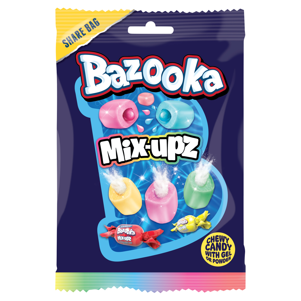 Bazooka Mix-Upz Share Bag 140g