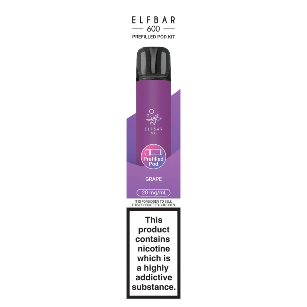 Elfbar 600 Grape Prefilled Pod Kit 20mg/ml