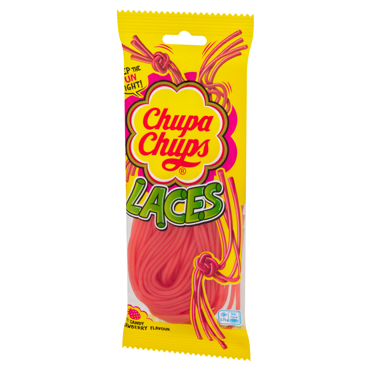 Chupa Chups Laces Soft Candy Strawberry Flavour 90g