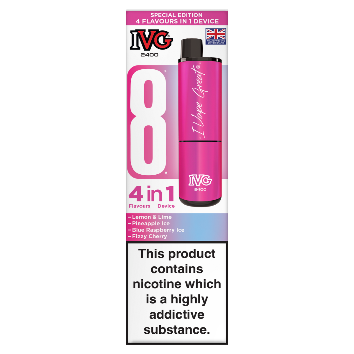 IVG 2400 4 Flavours in 1 Device Special Edition
