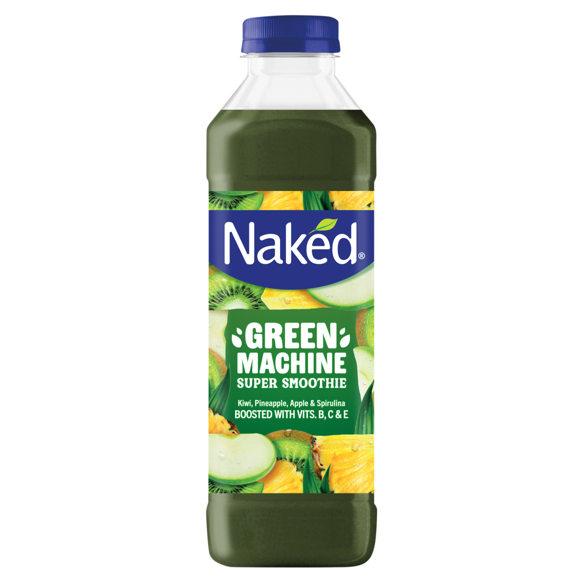 Naked Green Machine Kiwi, Pineapple, Apple & Spirulina Super Smoothie 750ml