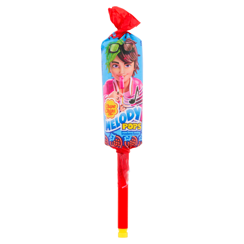 Chupa Chups Melody Pops Strawberry Flavour 15g