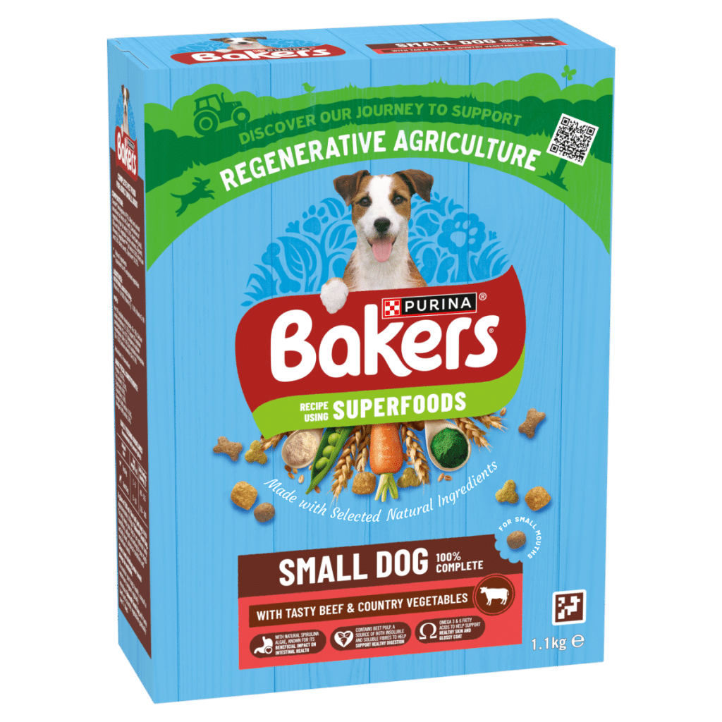 BAKERS Superfoods Small Dog Beef Dry Dog Food 1.1kg
