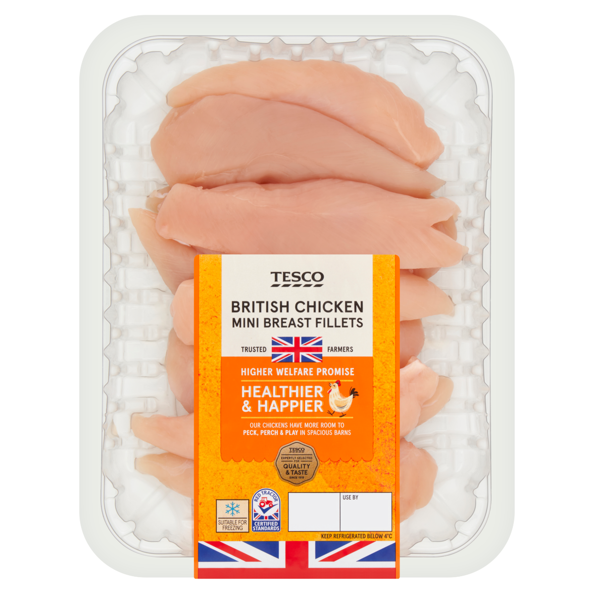 Tesco British Chicken Mini Breast Fillets 400g