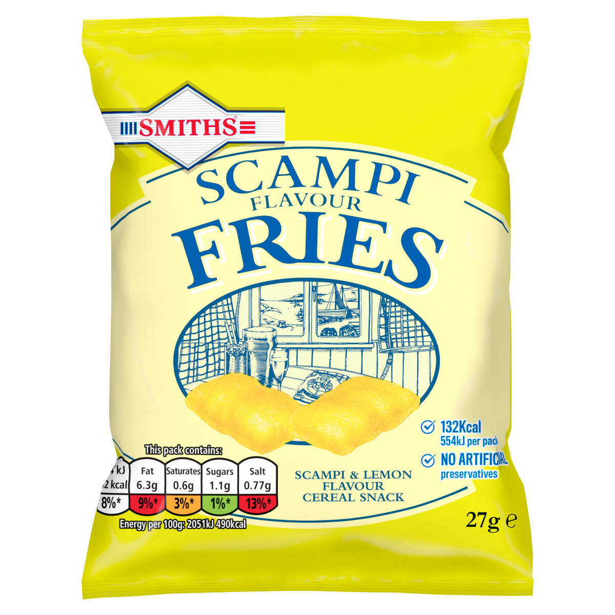 Smiths Fries Scampi & Lemon 27g