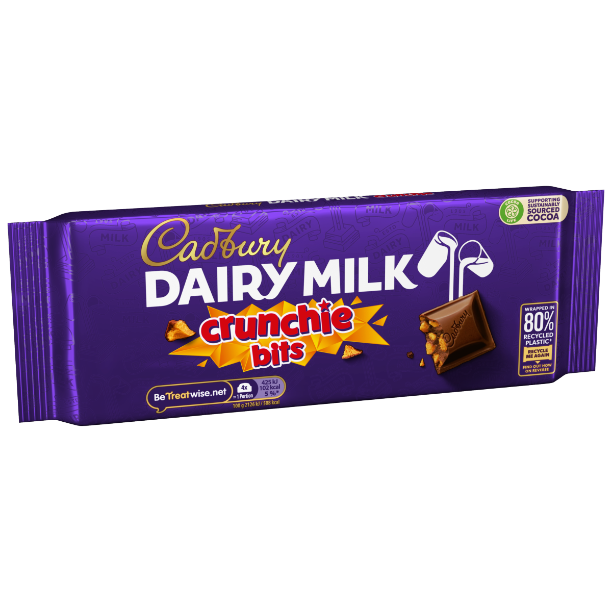 Cadbury Dairy Milk Crunchie Bits Chocolate Bar 180g