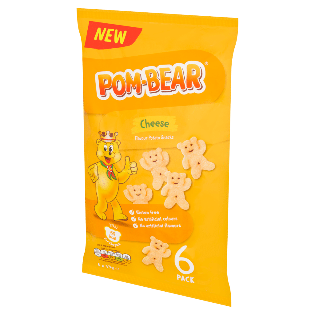Pom-Bear Cheese Flavour Potato Snacks 6 x 13g