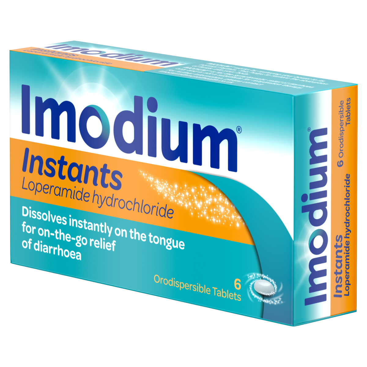 Imodium Instants For On-The-Go Diarrhoea Relief 6 Tablets