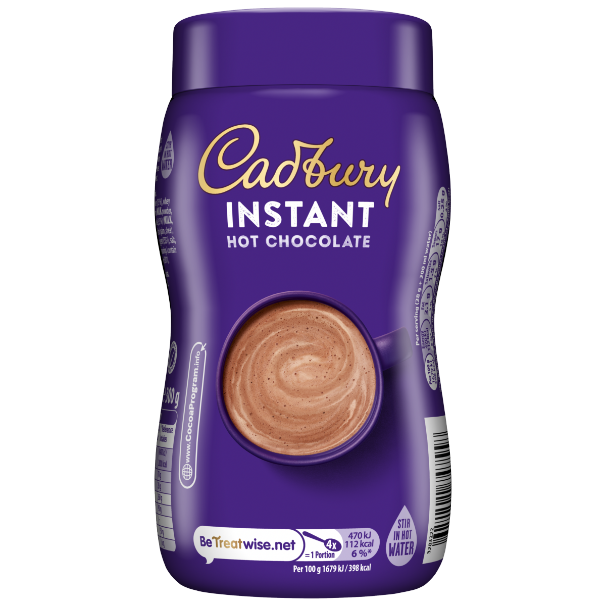 Cadbury Instant Hot Chocolate Drink Jar 300g