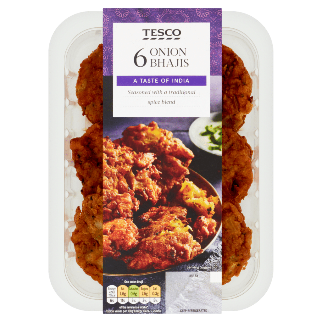 Tesco 6 Onion Bhajis 294g
