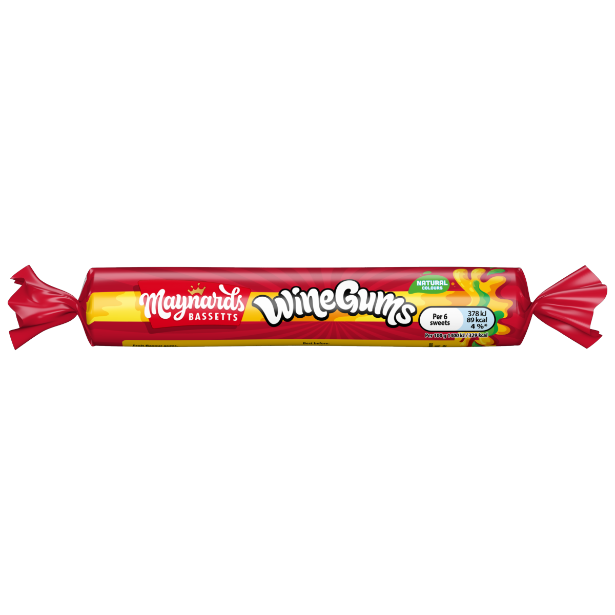 Maynards Bassetts Wine Gums Sweets Roll 52g