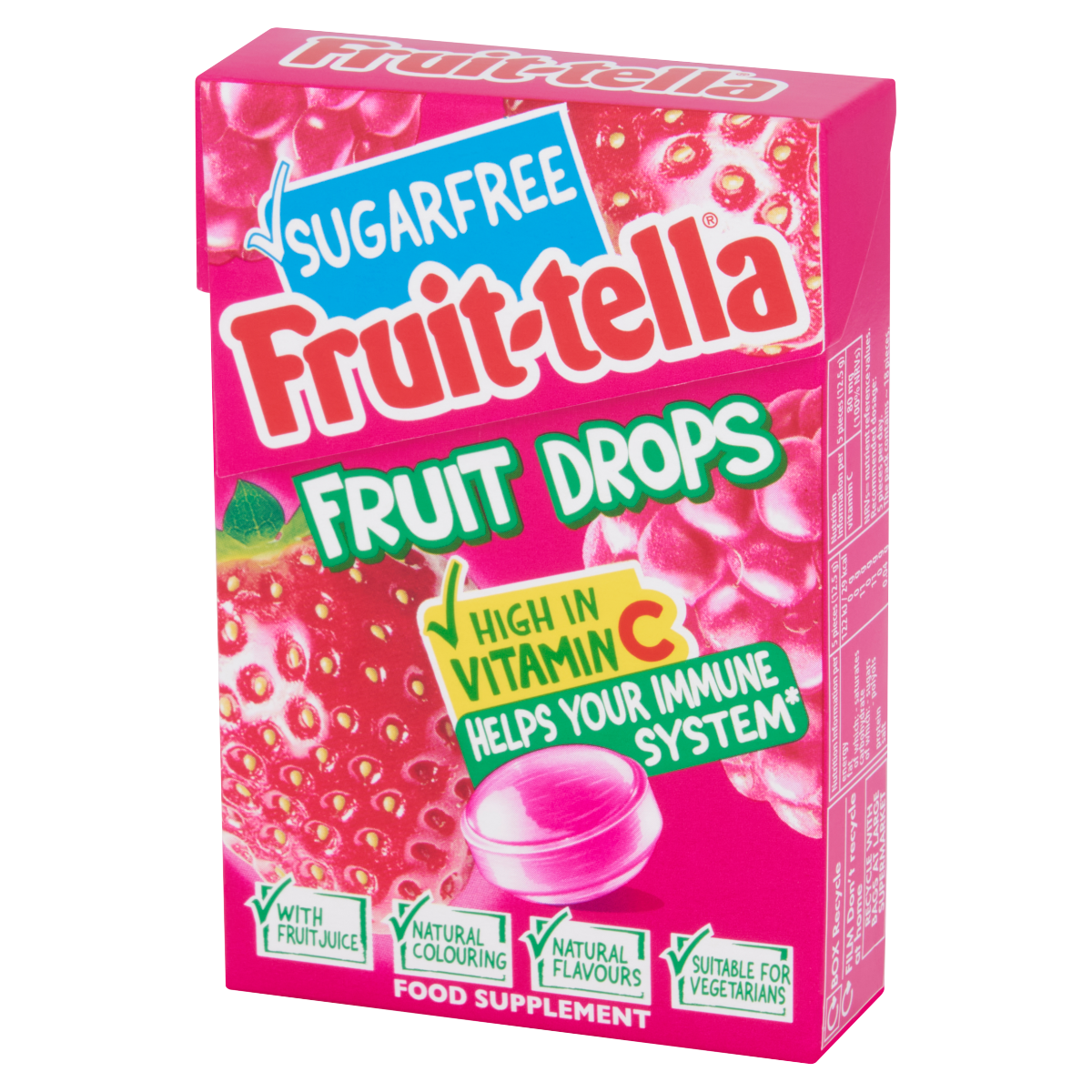 Fruit-tella Fruit Drops Food Supplement 45g