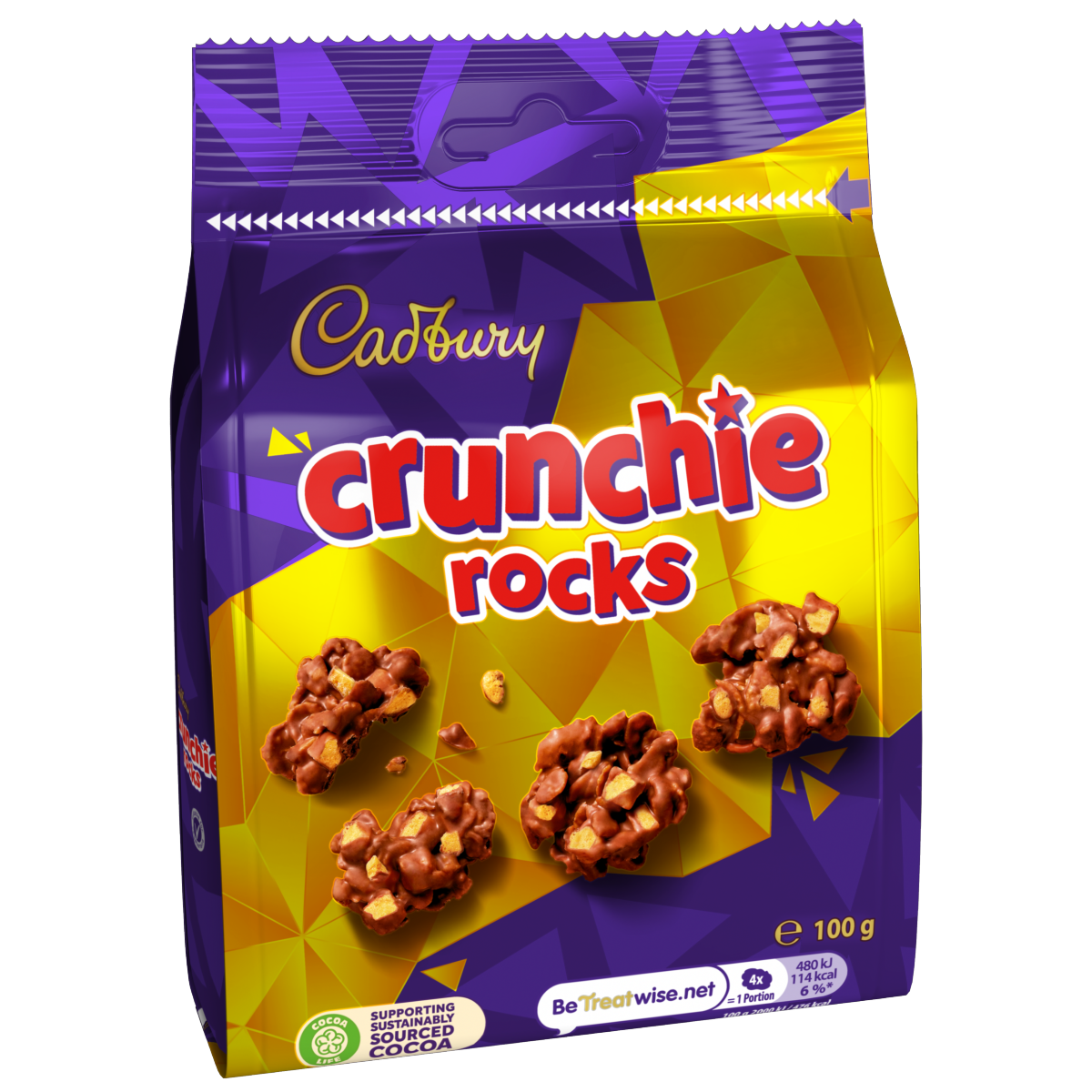 Cadbury Crunchie Rocks Chocolate Bag 100g