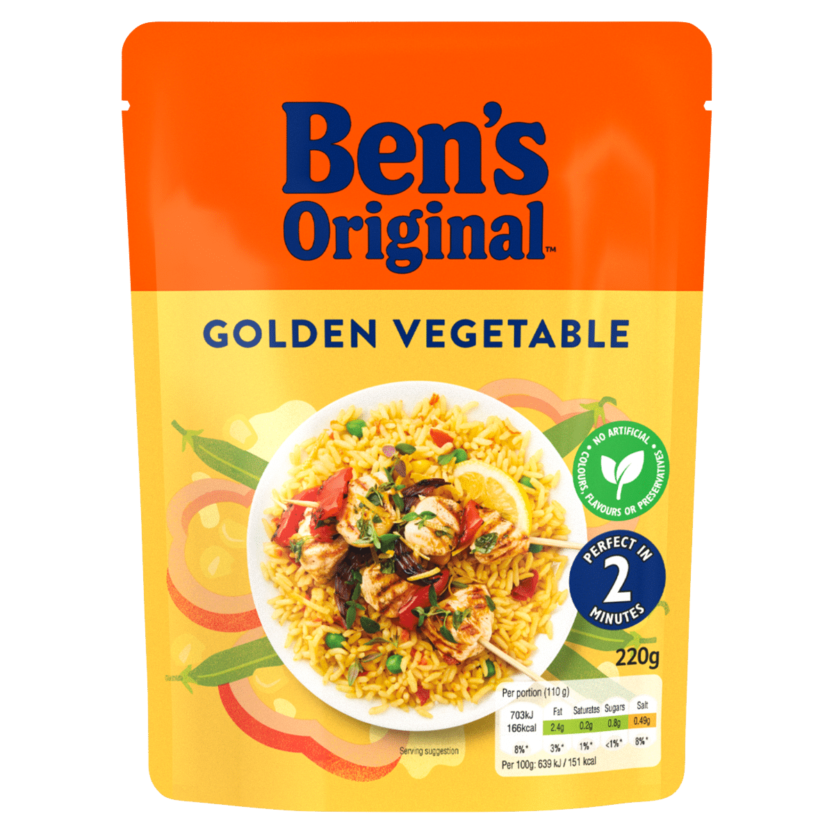 Ben’s Original Golden Vegetable Microwave Rice 220g