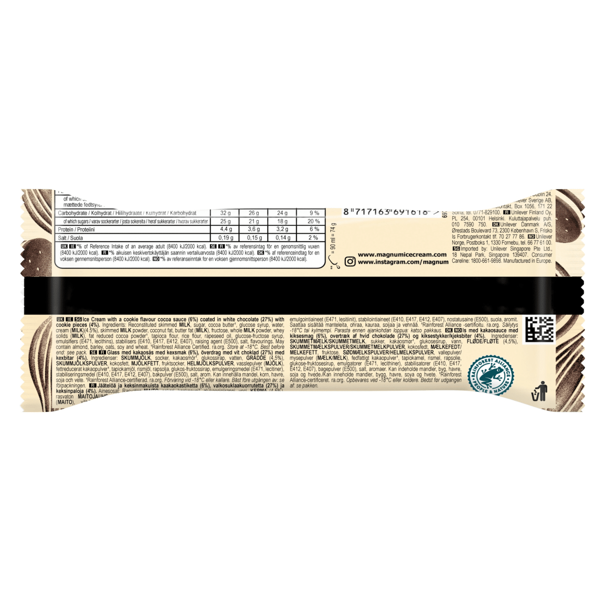 Magnum Ice Cream White Chocolate & Cookies 90 ml